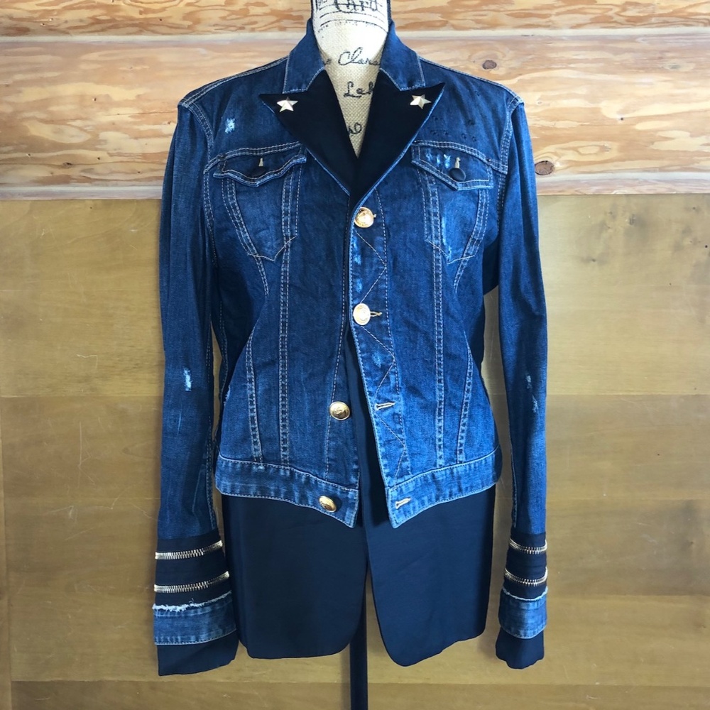 LIKE NEW Dsquared2 Captain's Dual Blazer & Denim Jacket in size L